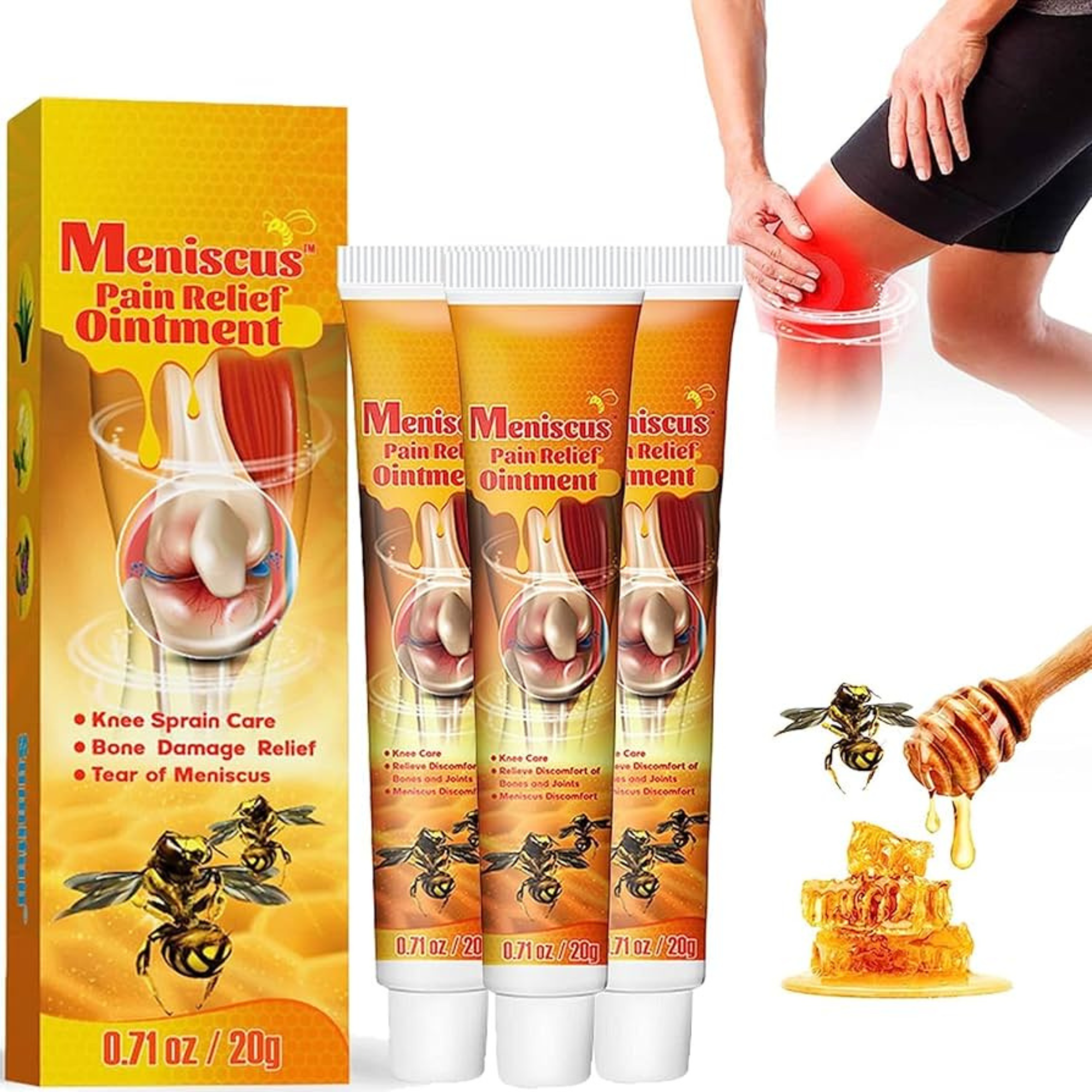 Gel de veneno de abejas para dolores articulares